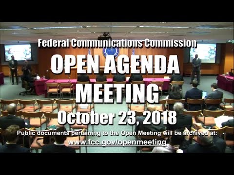 Open Commission Meeting - October 2018