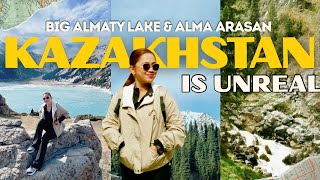 KAZAKHSTAN LOOKS UNREAL 🇰🇿 CENTRAL ASIA SERIES DAY 1: BIG ALMATY LAKE, ALMA ARASAN + ALMATY CITY