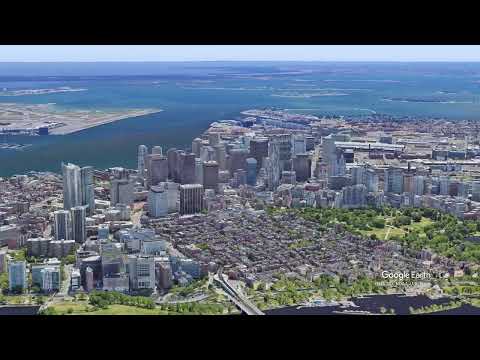 Boston Aerial View 3D  Stunning 4K Drone Tour of America's Historic City