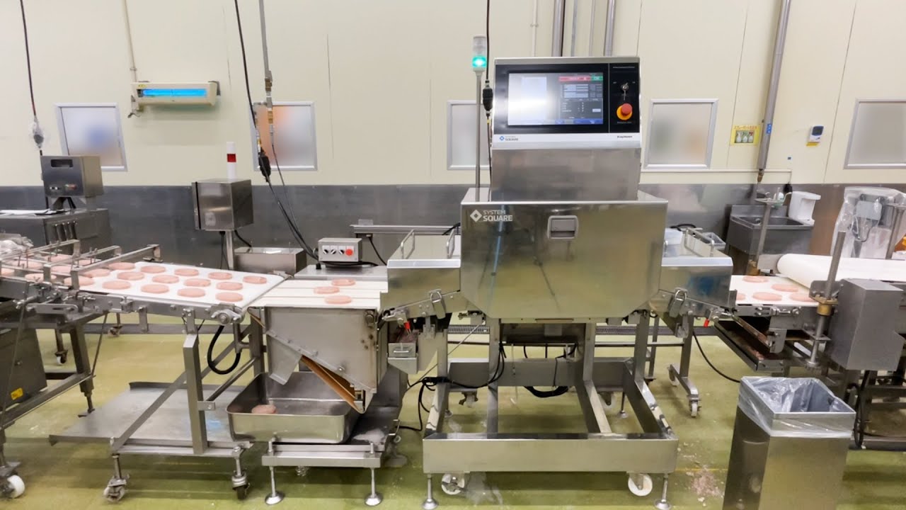 デュアルエナジーX線検査機│とんかつ用豚肉の検査