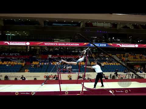 PADURARIU Anne-Marie (CAN) - 2018 Artistic Worlds, Doha (QAT) - Qualifications Uneven Bars