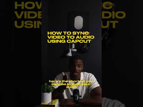 How to sync your audio and video using CapCut.