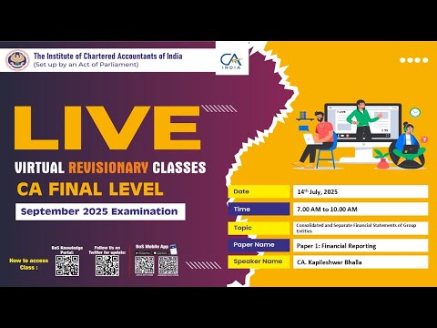 Final Paper 1: FR | Topic: Consolidated & Separate Financial Statements...| Session 1 | 14 July 2025