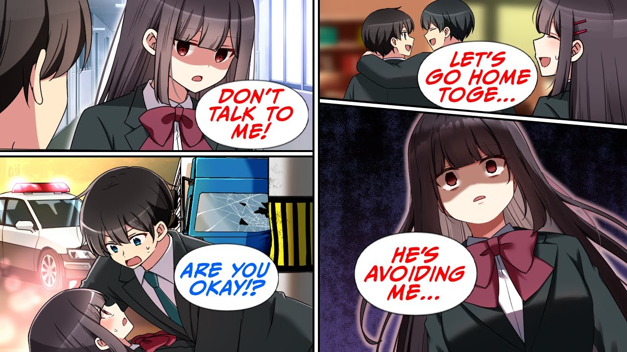［Manga dub］I saved a cool girl who hated me from an accident and then she...［RomCom］
