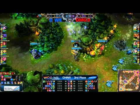 Team WE vs OMG Game 1 | WCG 2013 Qualifiers China 1st place | World Elite vs OMG G1