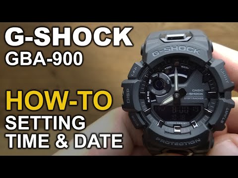 Gshock GBA 900 - Setting time and date tutorial