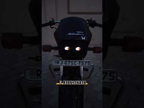 Eye light 😍 Full Video 👆🏻👆🏻👆🏻👆🏻👆🏻 !! splendor modified !! modified splendor !!