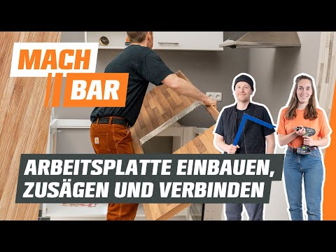 Installing, sawing, and connecting worktops | OBI