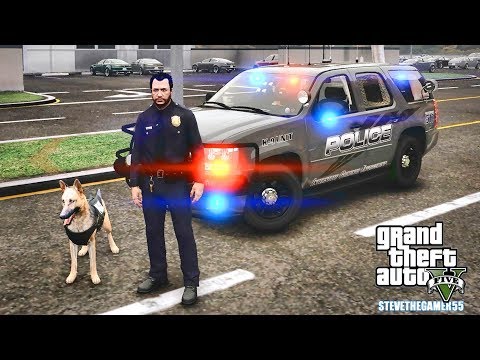 GTA 5 MODS LSPDFR 1051 - K9 PATROL!!! (GTA 5 REAL LIFE PC MOD)