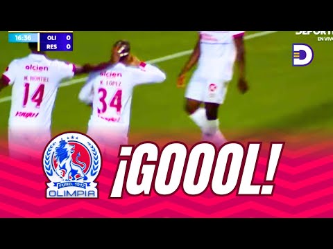 Kevin López scores! 17 minutes in, Olimpia opens the scoring in the derby against Real España.
