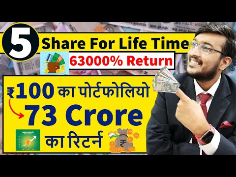 मात्र ₹100 का पोर्टफोलियो 73 करोड़ का रिटर्न || Top 5 High Return Share For Life Time || Best Stocks