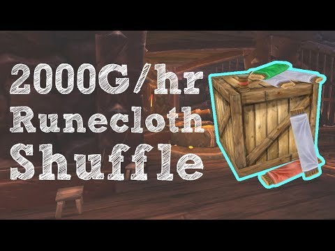 Runecloth Shuffle - 2000G/hr | Tailoring Gold Guide