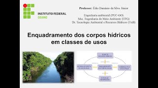 Enquadramento de corpos hídricos em classes de usos