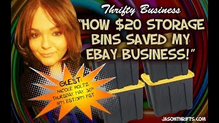 How $20 Storage Bins From Lowes Saved An Ebay Business Thrifty Business 7.10