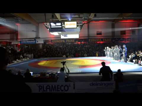 Halbfinale 01.02.2014: SVG Weingarten - RWG Mömbris-Königshofen / Einmarsch