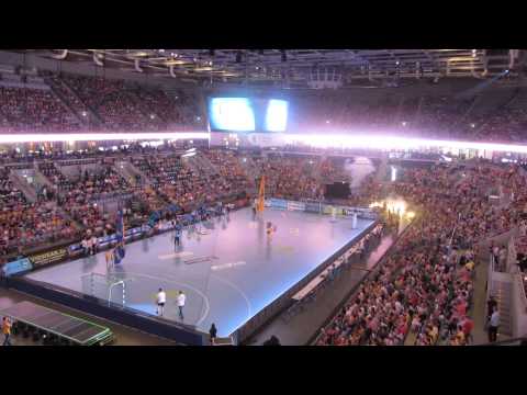 Rhein-Neckar Löwen vs. HBW Balingen-Weilstetten - Einlauf letztes Spiel der Saison