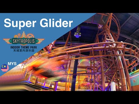 Super Glider Skytropolis Indoor Theme Park Genting Highlands | Zamperla Volare | Onride POV [4k]