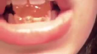 Swallowing a gummy whole
