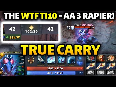 AA TRUE CARRY TI10 - WTF 100 MINUTES GAME!