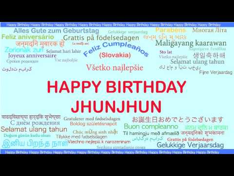 JhunJhun   Languages Idiomas - Happy Birthday