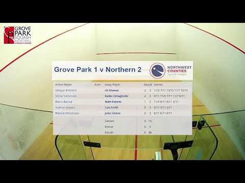 Grove Park 1 v Northern 2 featuring Bader Almaghrebi & Millie Tomlinson