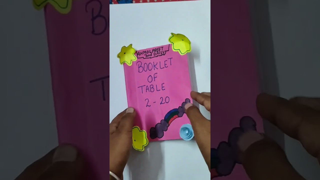 Math Table Booklet #viral #ytshorts