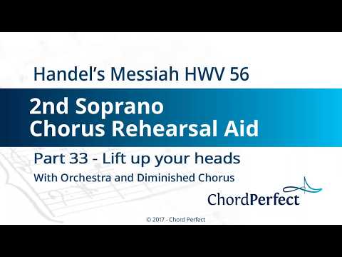 Handel's Messiah Part 33 - Lift up your heads - 2nd Soprano Chorus Rehearsal Aid