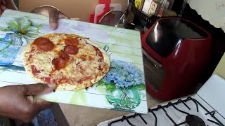 Air Fryer Quick Tortillas Pepperoni Pizza ( Save Money)