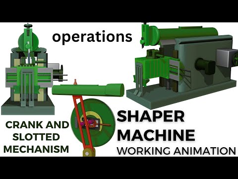 construction  and working principal of Shaper machine animation