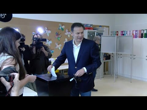 Portuguese Prime Minister Luis Montenegro casts ballot in snap election | AFP