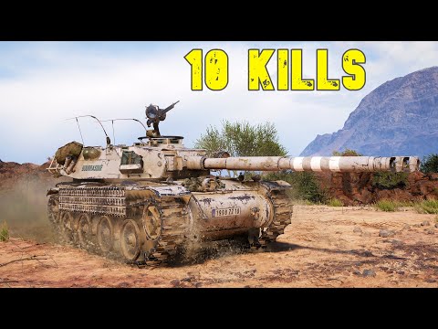 World of Tanks Bat.-Châtillon Bourrasque - 10 Kills – Wiped the Entire Team.