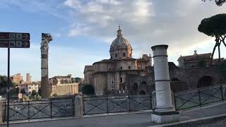 Walking at Via dei fori imperiali Roma Italia | Beatriz and Giulio