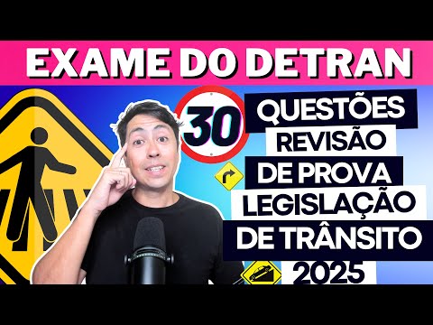 30 MOST COMMON QUESTIONS IN DETRAN TESTS THROUGHOUT BRAZIL! Detran Theoretical Test 2025