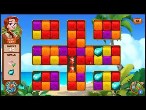 Lost Island Blast Adventure Level 607 - NO BOOSTERS 🏝️ | SKILLGAMING ✔️