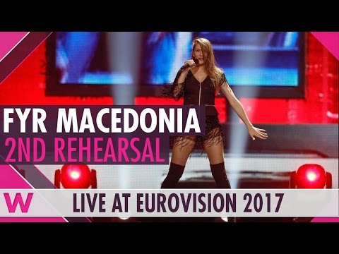 Second rehearsal: Jana Burčeska “Dance Alone” (FYR Macedonia) Eurovision 2017 | wiwibloggs