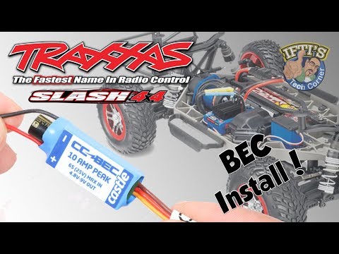#10 Traxxas Slash 4X4 - Steering Upgrade Part 4/4 - BEC Installation