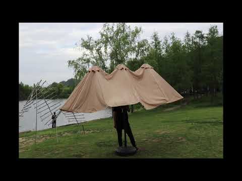 Patio Umbrella Double-Sided Large Market Outdoor Umbrella with Crank and  Backyard Parasol