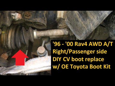 1996 - 2000 Toyota Rav4 Right Front Axle AWD CV Boot Replacement FULL DIY w/ Toyota Boot Kit