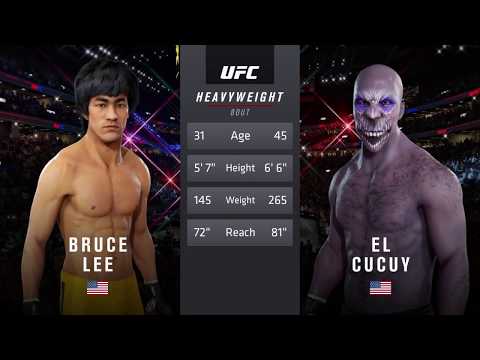 Bruce Lee vs. El Cucuy (EA sports UFC 3) - CPU vs. CPU - Crazy UFC 👊🤪