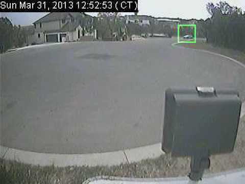 Police intervention of an unknow vehicle at model house | Video surveillance