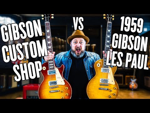 Gibson LES PAUL Guitar Battle | VINTAGE 1959 Les Paul vs. Gibson Custom Shop!