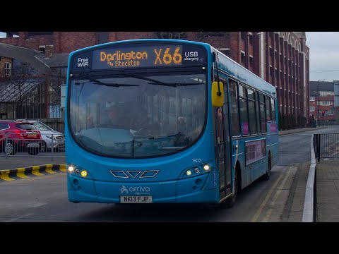 Arriva North East VDL SB200 Pulsar 2 1507 NK13FJP X66 to Darlington