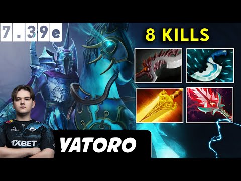 Yatoro Abaddon Safelane 8 Kills - Dota 2 Patch 7.39e Pro player Full Gameplay