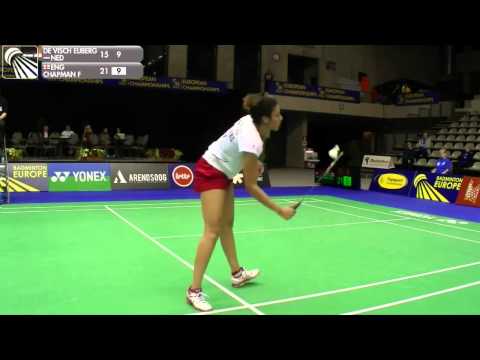 QF WS: Soraya De Visch Eijbergen VS Fontaine Mica Chapman (2015 European Mixed Team Championships)