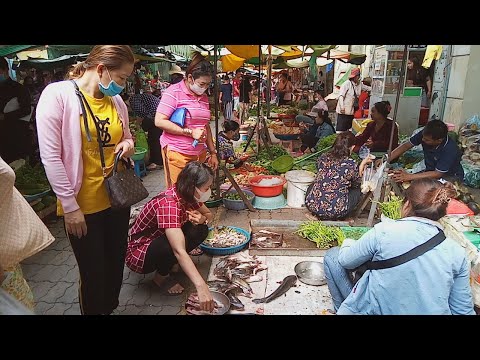 Asian Street Food - Natural Living In Cambodian Market - My Travel Around Phnom Penh Village Food