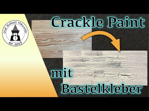 Tutorial: Crackle Paint Effect with Craft Glue [Halloween How-To DIY - DEU]