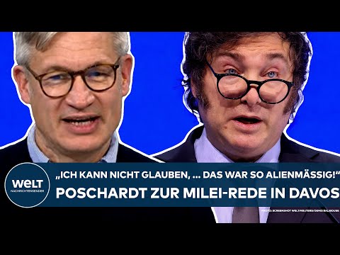JAVIER MILEI: "Ich kann nicht glauben, ... das ist so alienmäßig" - Poschardt über die Rede in Davos