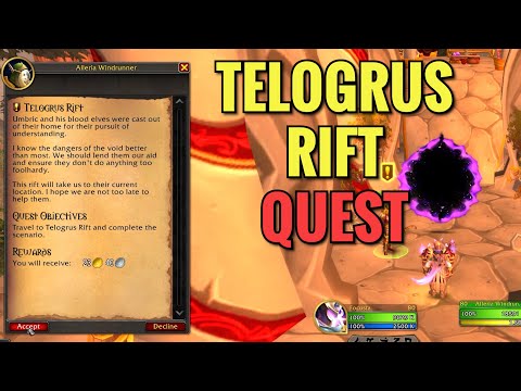 Telogrus Rift Quest (Lorewalking) (WoW TWW)