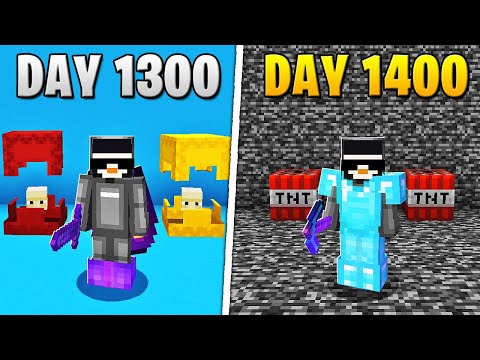 Sono sopravvissuto per 1.400 giorni in Minecraft HARDCORE...