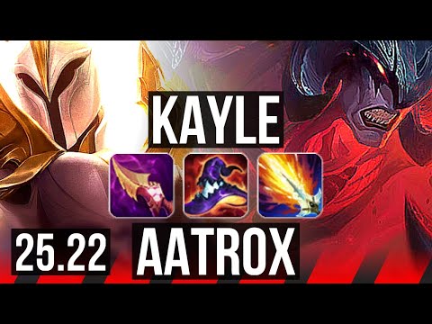 KAYLE vs AATROX (TOP) | 6k comeback, 11/2/5, Dominating | KR Master | 25.22
